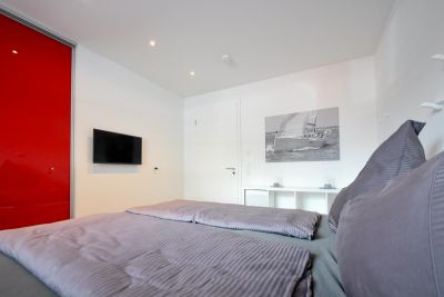 Schlafzimmer-Ferienwohnung-Beachloft-Norderney